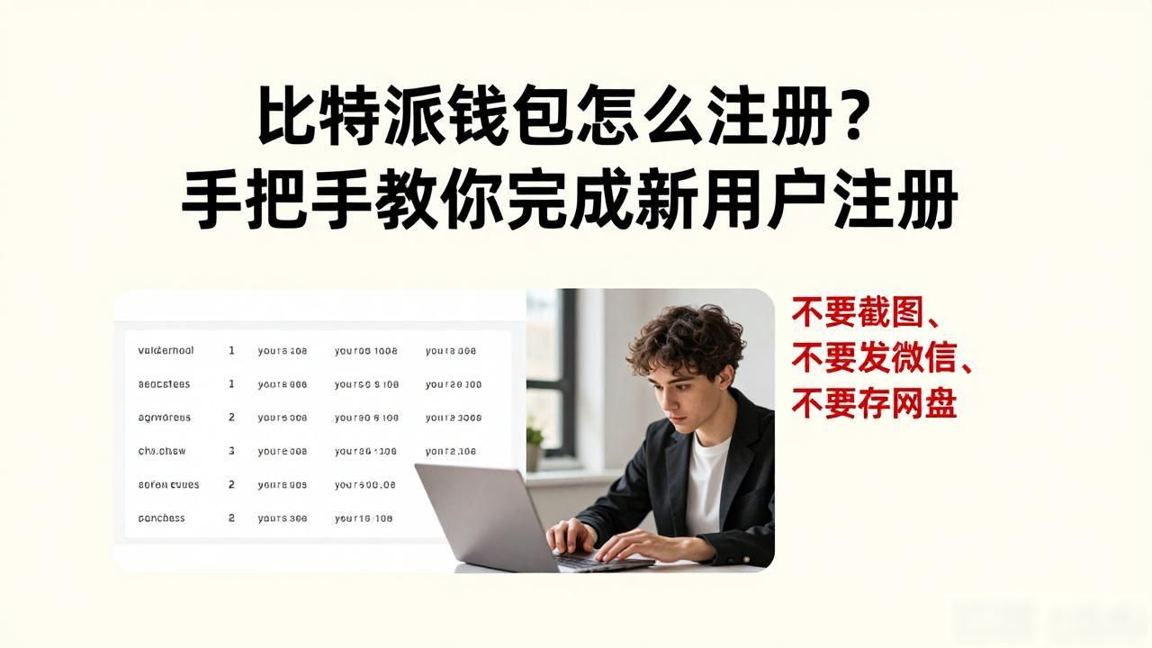 比特派钱包怎么注册？手把手教你完成新用户注册