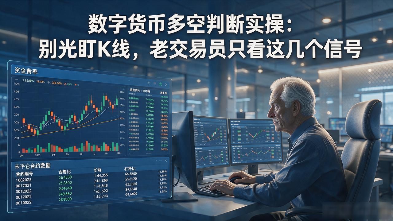 数字货币多空判断实操：别光盯K线，老交易员只看这几个信号