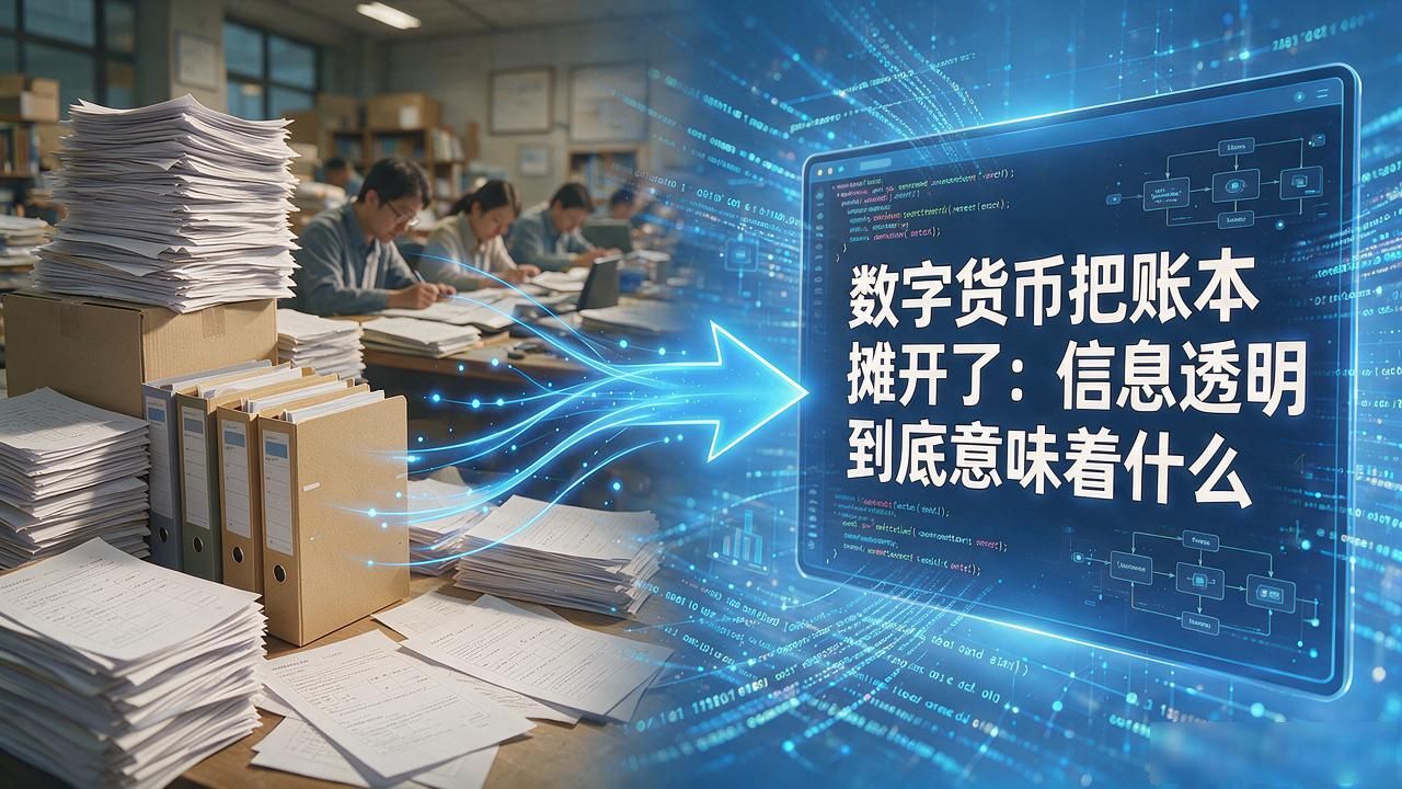 数字货币把账本摊开了：信息透明到底意味着什么