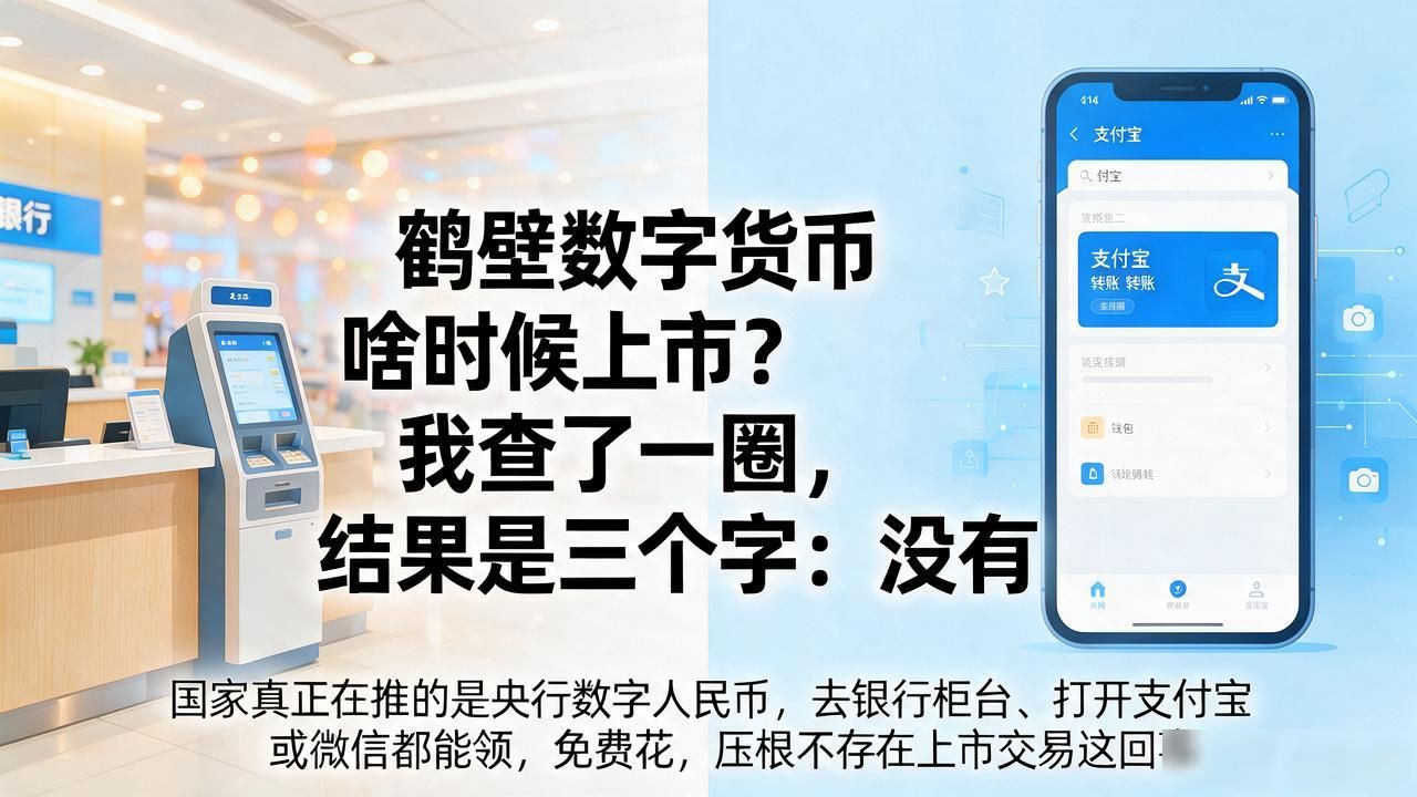 鹤壁数字货币啥时候上市？我查了一圈，结果是三个字：没有