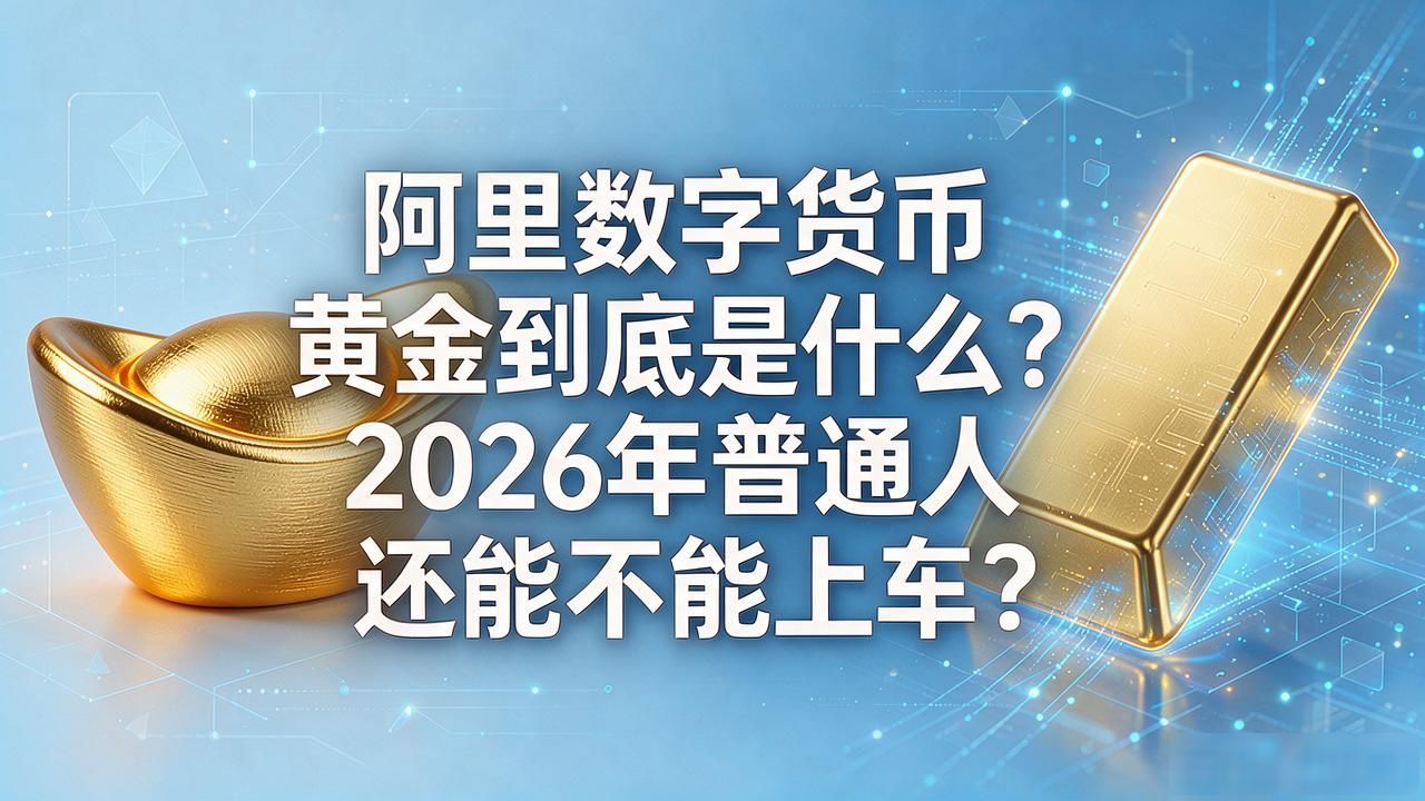 阿里数字货币黄金到底是什么？2026年普通人还能不能上车