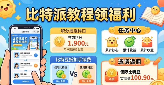 比特派教程教你领福利：三步操作赢用户回馈