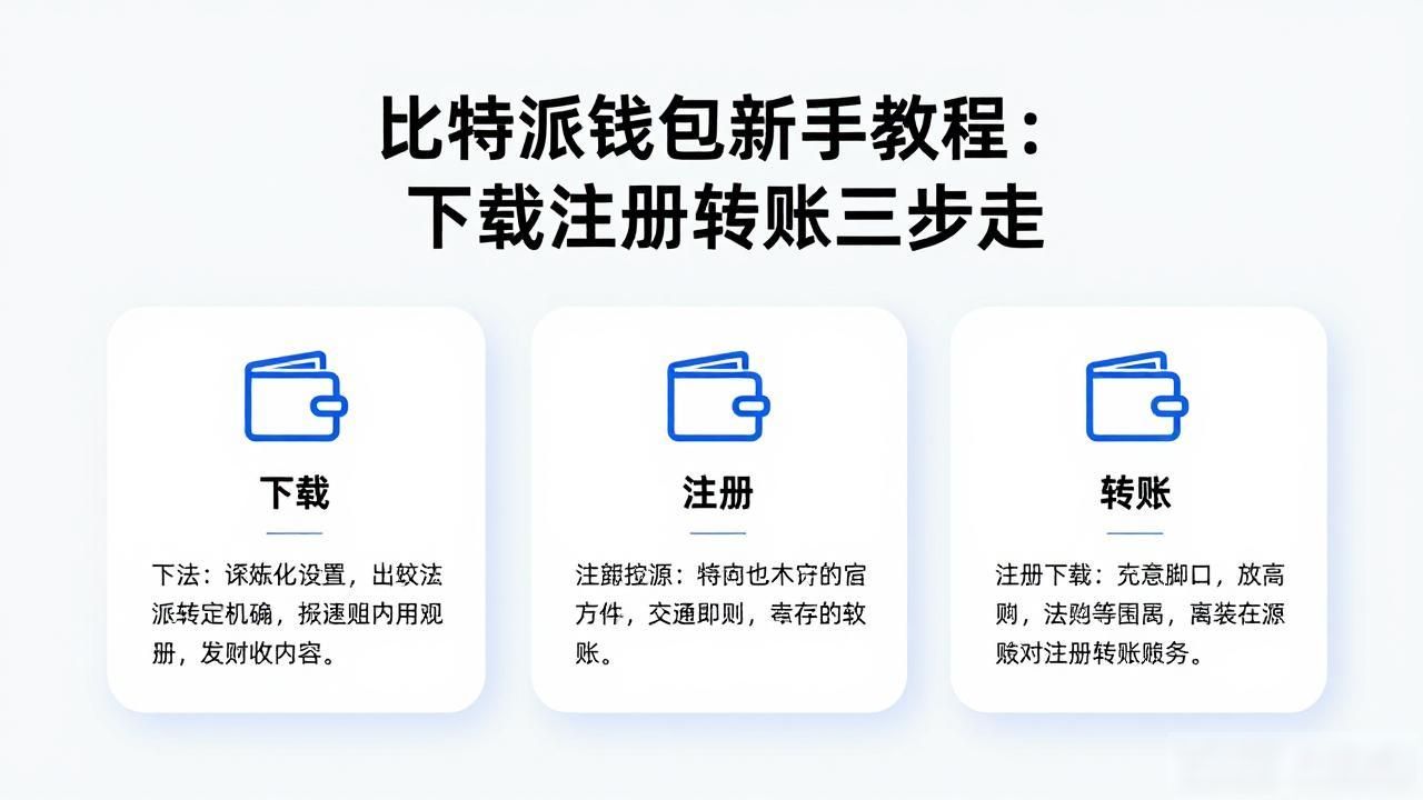 比特派钱包新手教程：下载注册转账三步走