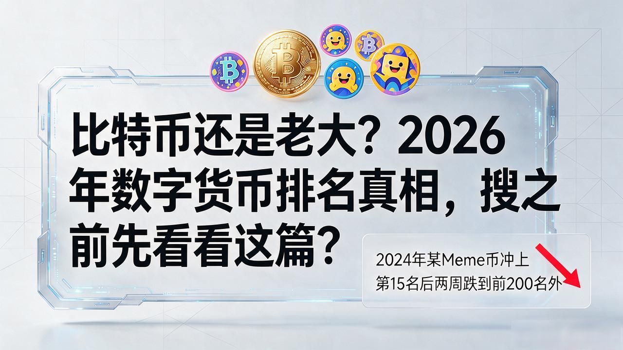 比特币还是老大？2026年数字货币排名真相，搜之前先看看这篇