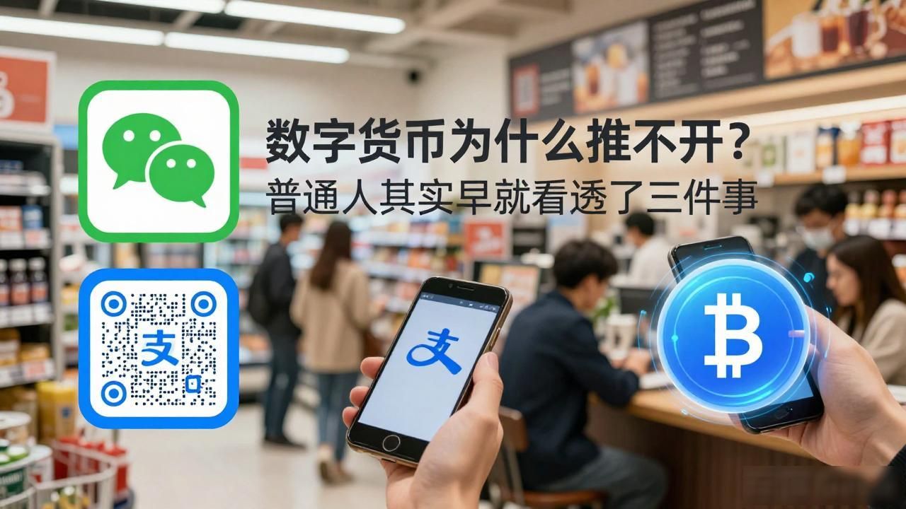 数字货币为什么推不开？普通人其实早就看透了三件事