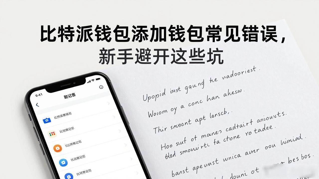 比特派钱包添加钱包常见错误，新手避开这些坑