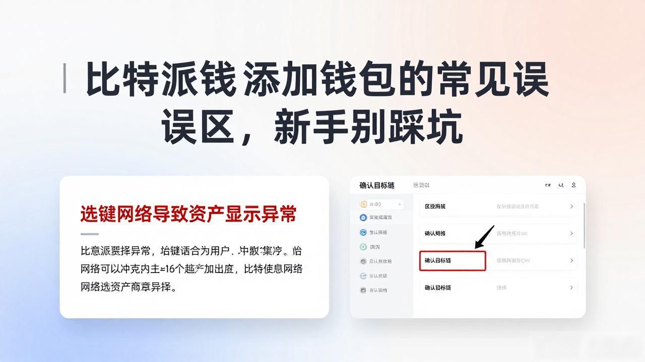 比特派钱包添加钱包的常见误区，新手别踩坑