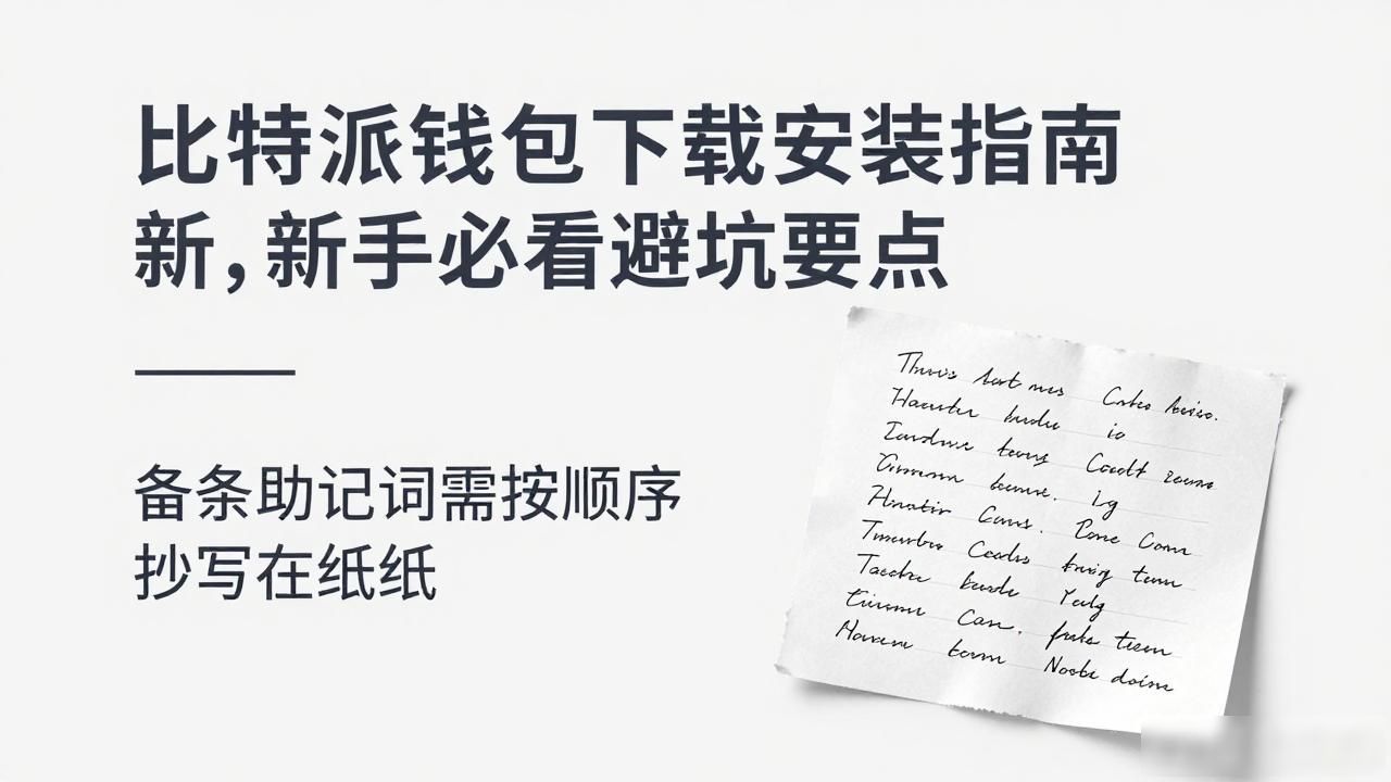 比特派钱包下载安装指南，新手必看避坑要点