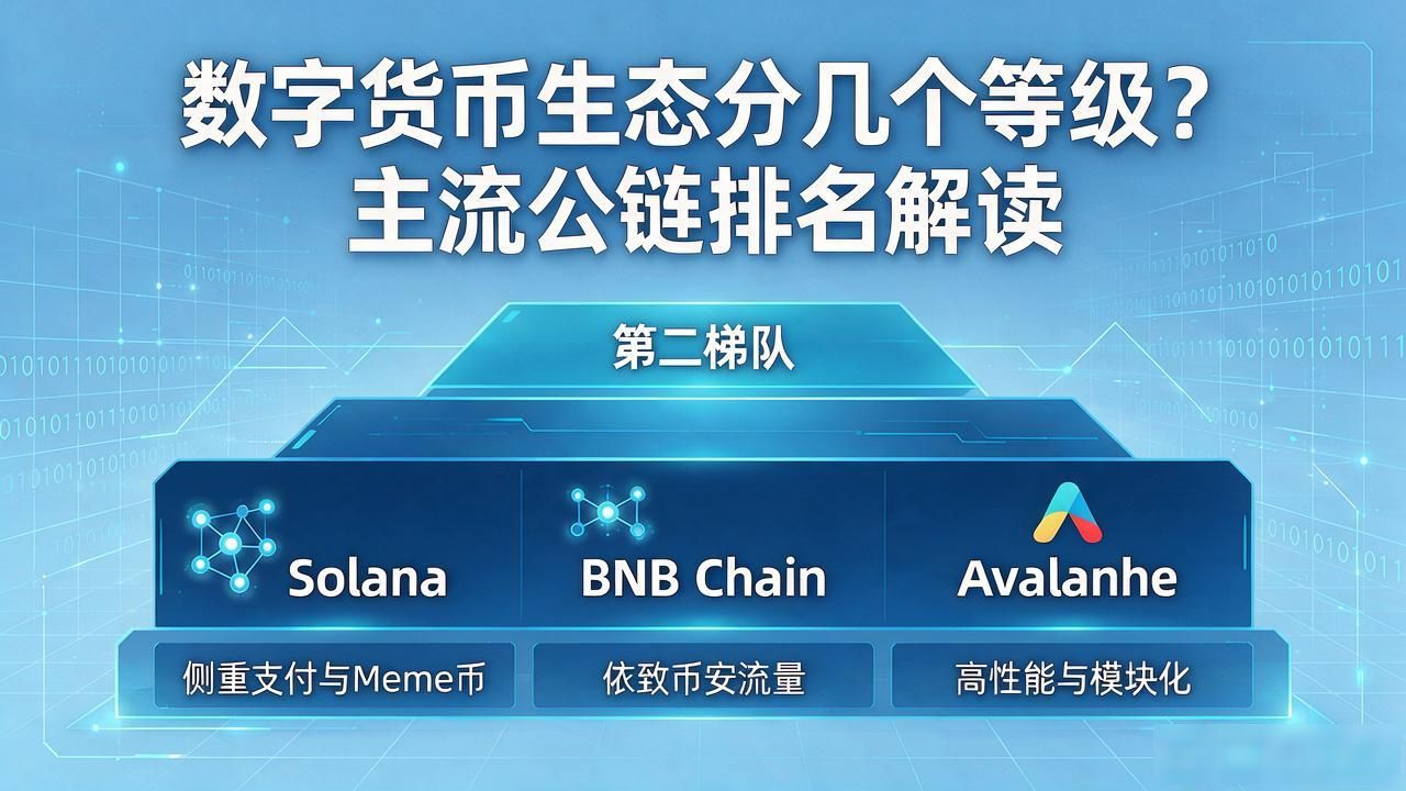 数字货币生态分几个等级？主流公链排名解读