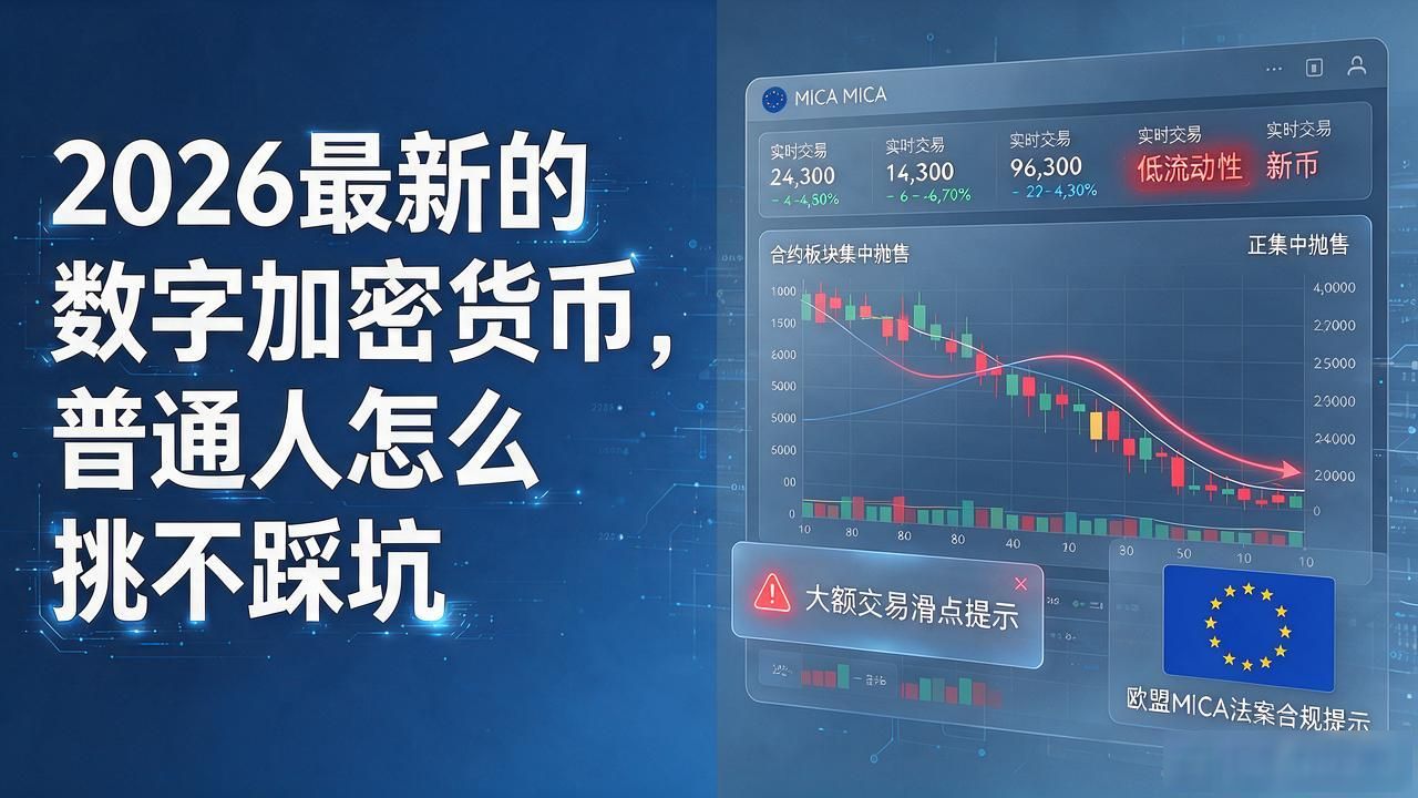 2026最新的数字加密货币，普通人怎么挑不踩坑