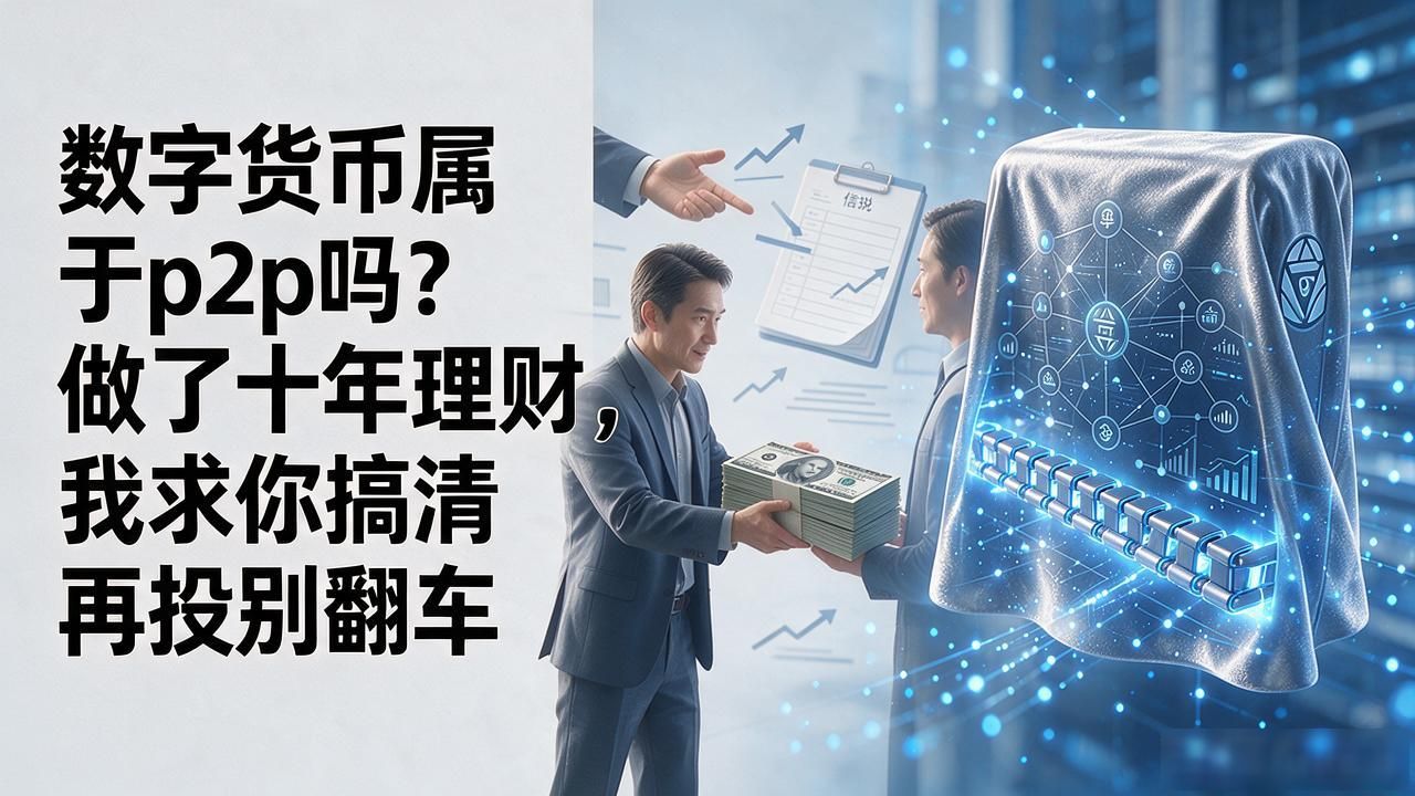 数字货币属于p2p吗？做了十年理财，我求你搞清再投别翻车