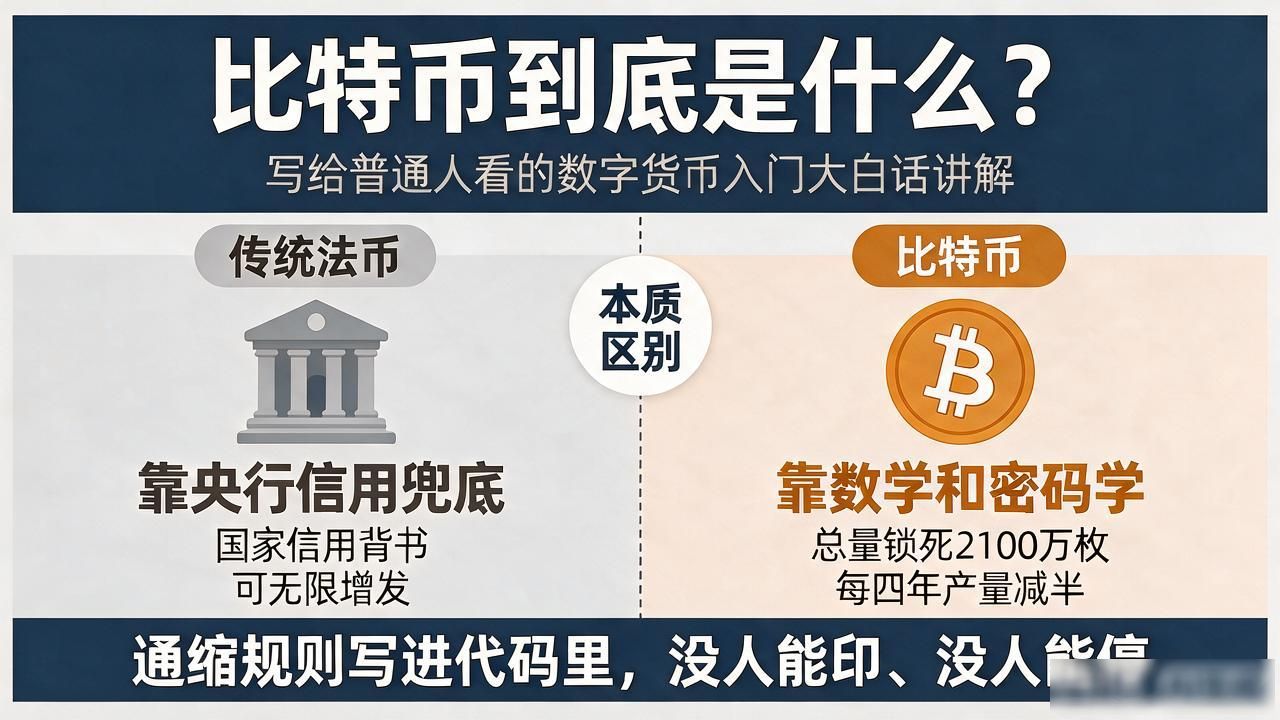 比特币到底是什么？写给普通人看的数字货币入门大白话讲解