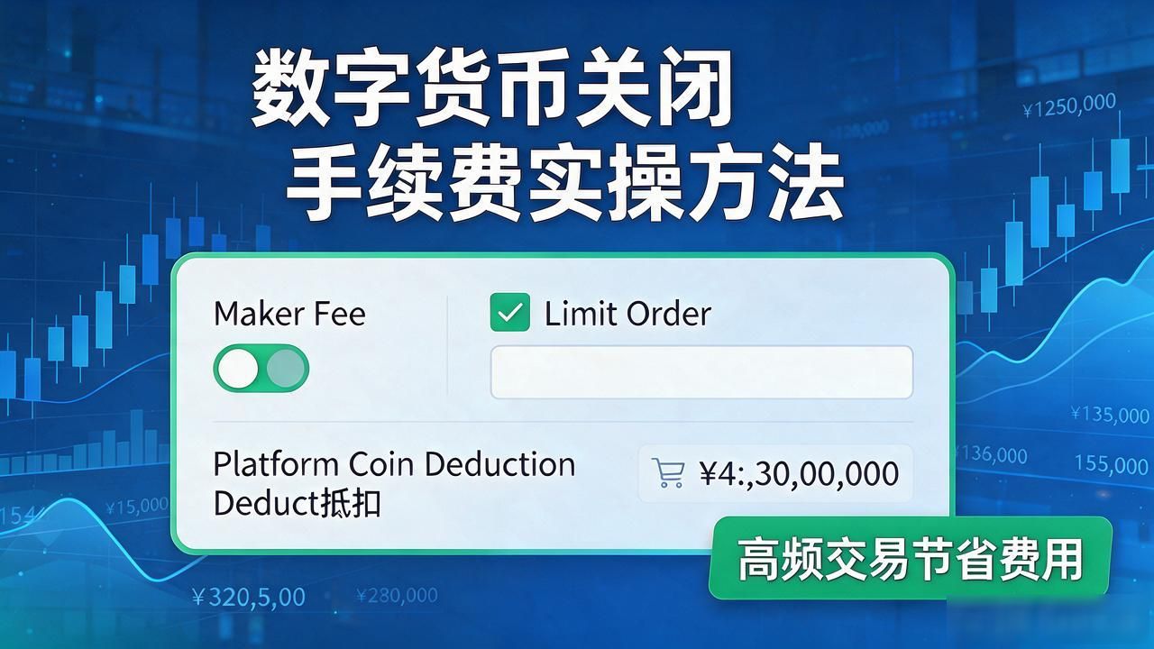 数字货币关闭手续费的实操方法：高频交易一年能省出好几千