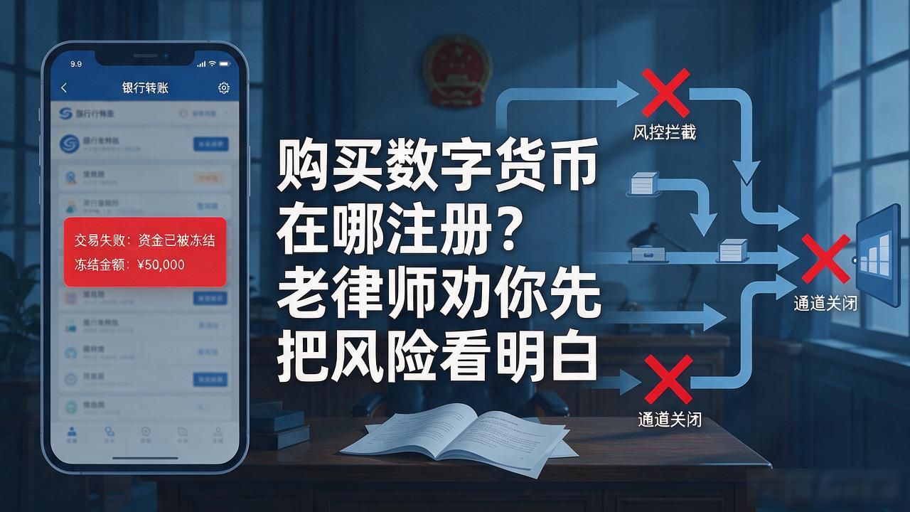 购买数字货币在哪注册？老律师劝你先把风险看明白