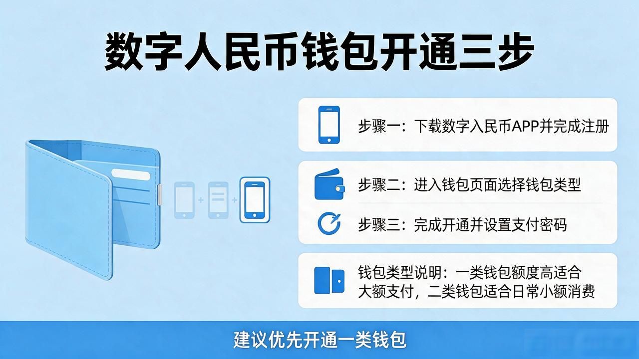 数字人民币钱包怎么开？手把手教你三步搞定