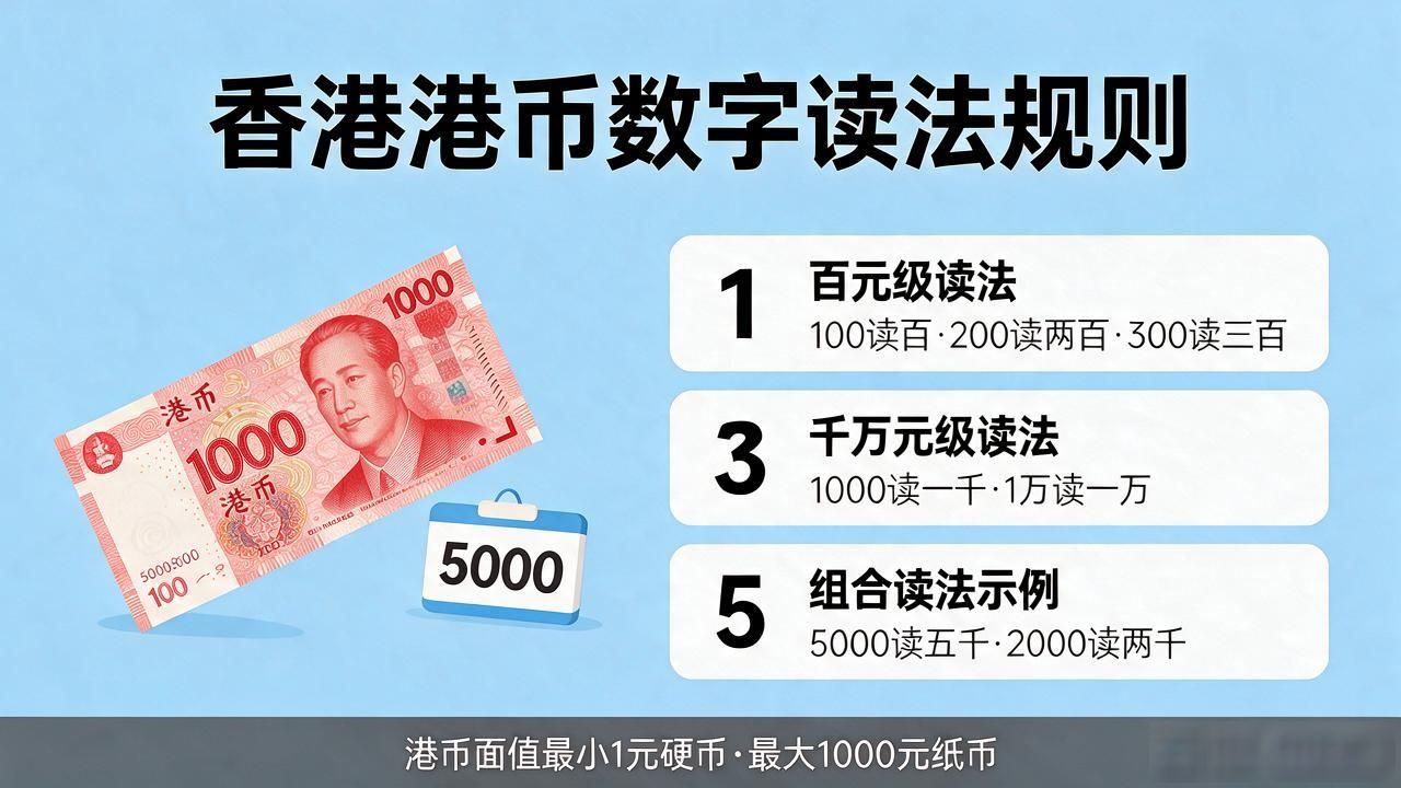 香港港币数字读法