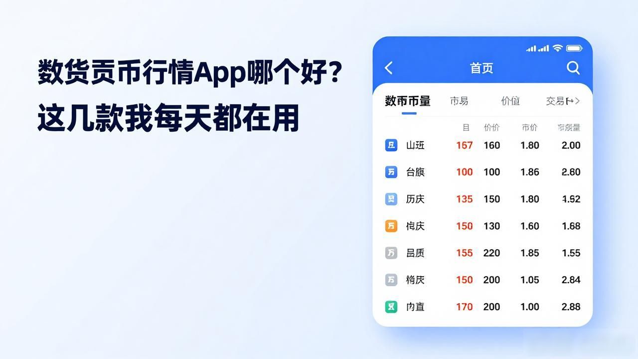 数字货币行情app哪个好？这几款我每天都在用