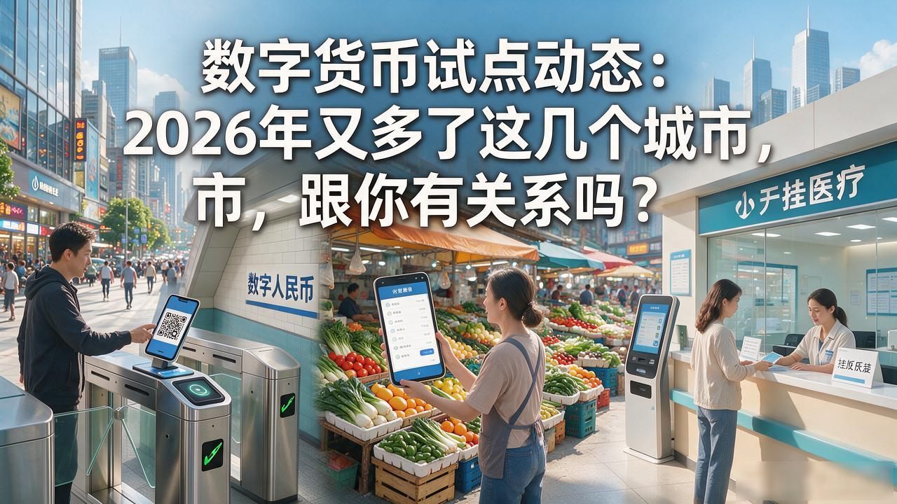 数字货币试点动态：2026年又多了这几个城市，跟你有关系吗