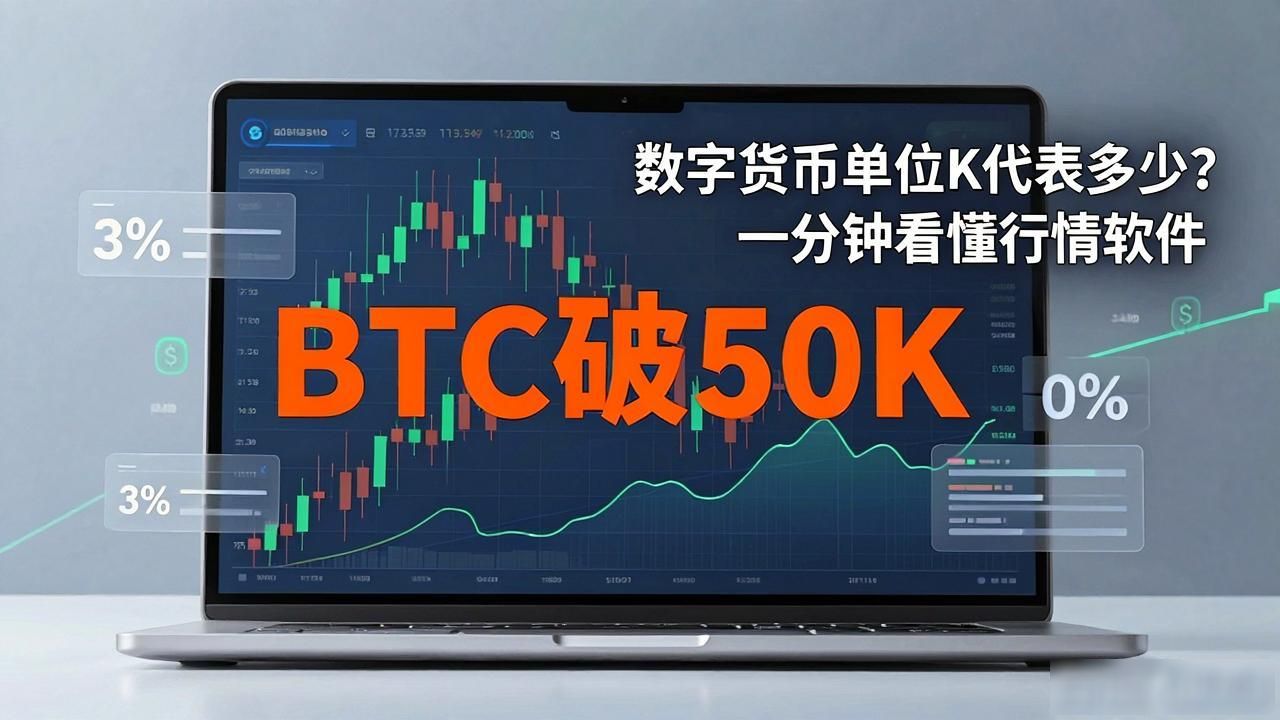 数字货币单位K代表多少?一分钟看懂行情软件