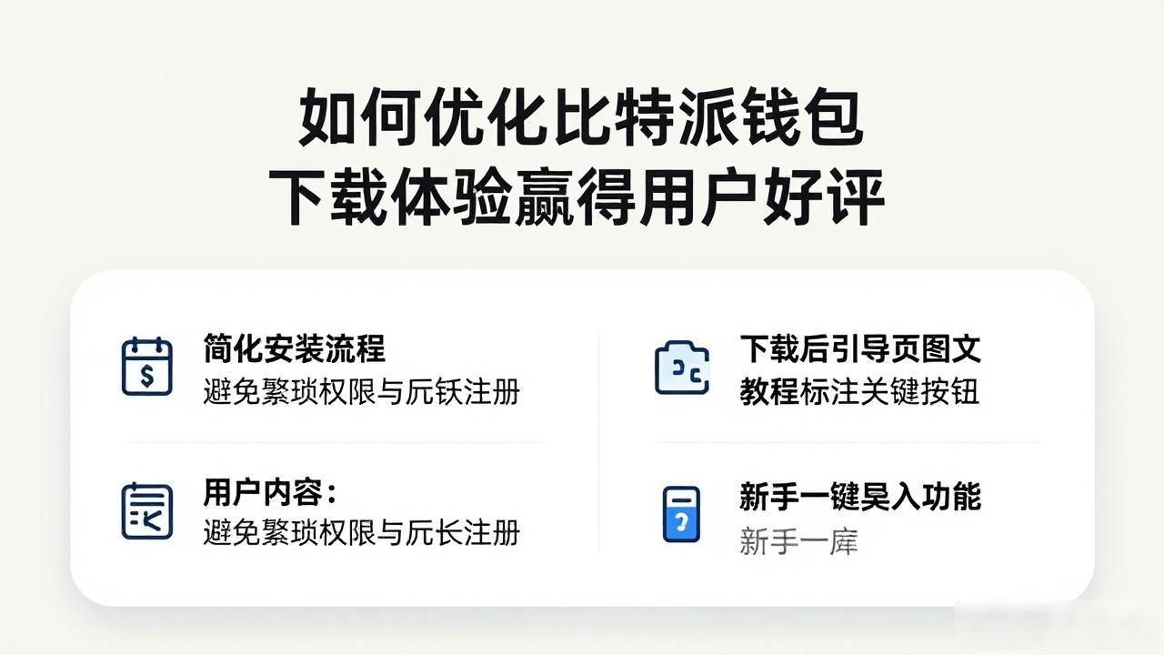 如何优化比特派钱包下载体验赢得用户好评