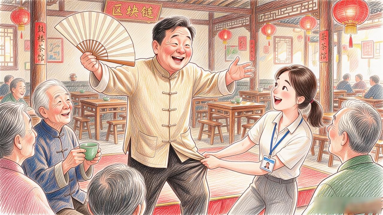 说相声讲数字货币，老曲艺人把区块链编进贯口，茶馆里直拍腿
