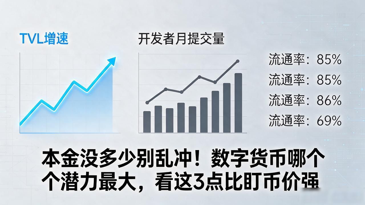 本金没多少别乱冲！数字货币哪个潜力最大，看这3点比盯币价强