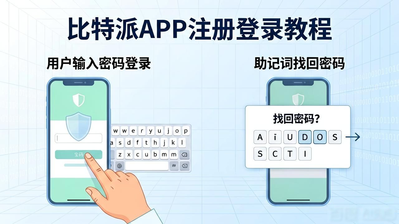 比特派官方下载教程：注册登录只需三步