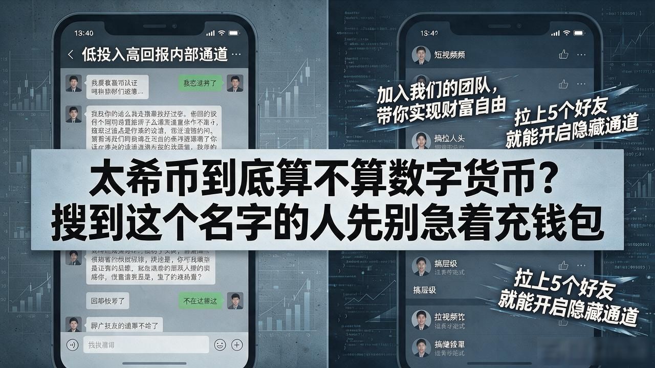 太希币到底算不算数字货币？搜到这个名字的人先别急着充钱包