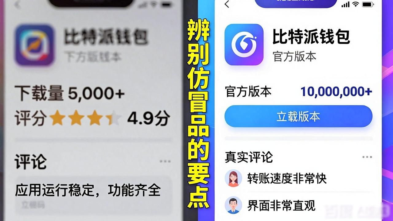 如何正确在应用商店找到比特派钱包