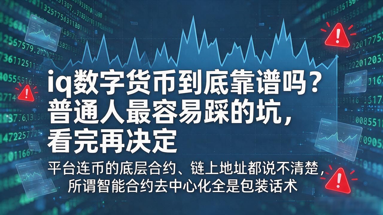 iq数字货币到底靠谱吗？普通人最容易踩的坑，看完再决定