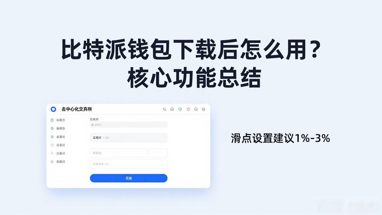 比特派钱包下载后怎么用？核心功能总结