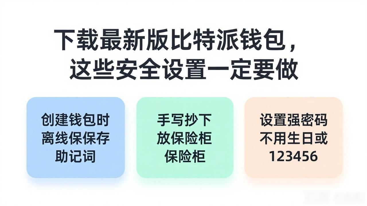 下载最新版比特派钱包，这些安全设置一定要做