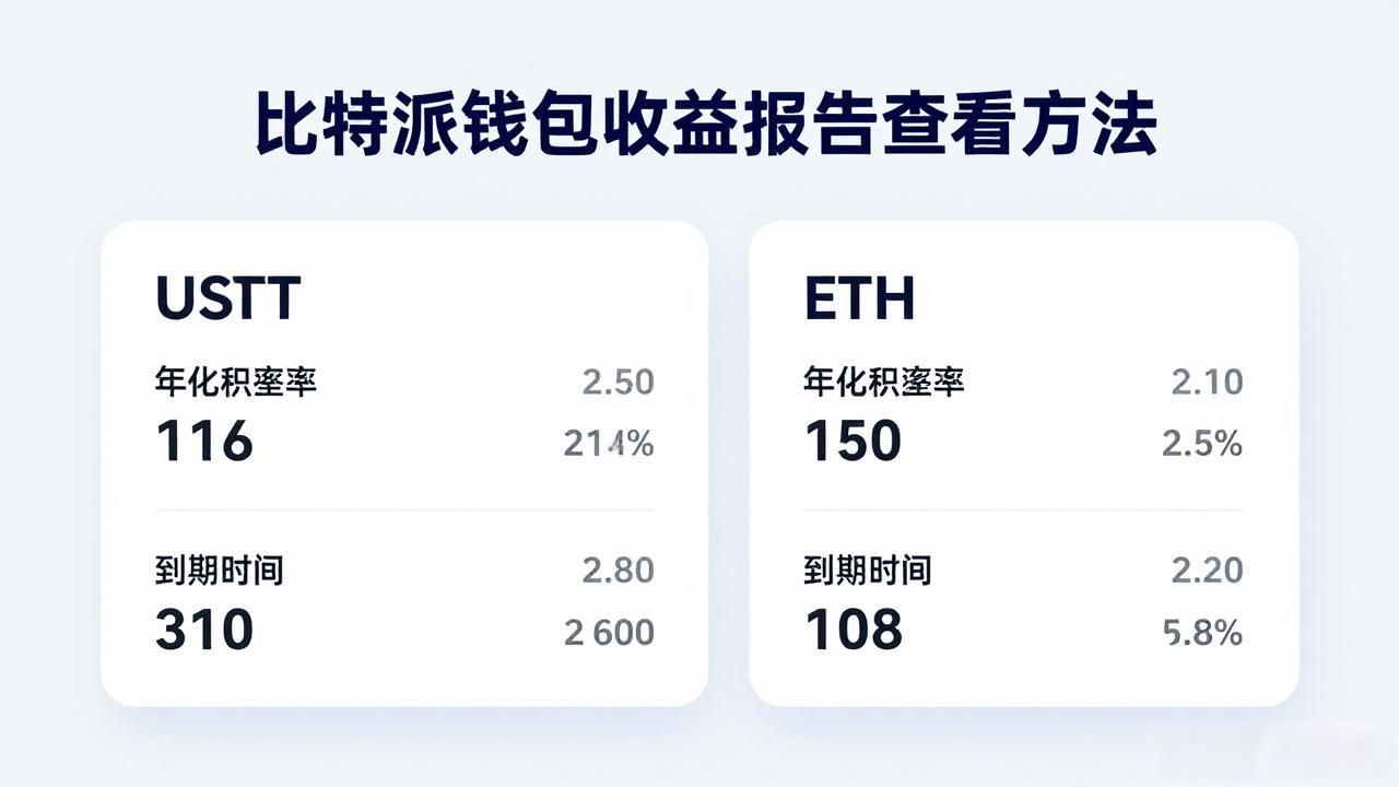 比特派钱包收益报告查看方法