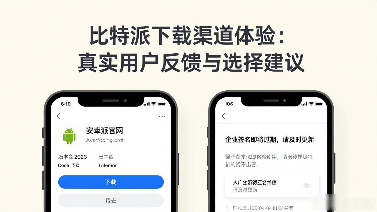 比特派下载渠道体验：真实用户反馈与选择建议